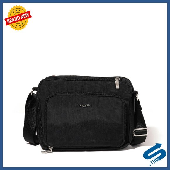 Modern Crossbody Bag with RFID Wallet & Phone Pocket - Compact & Organized